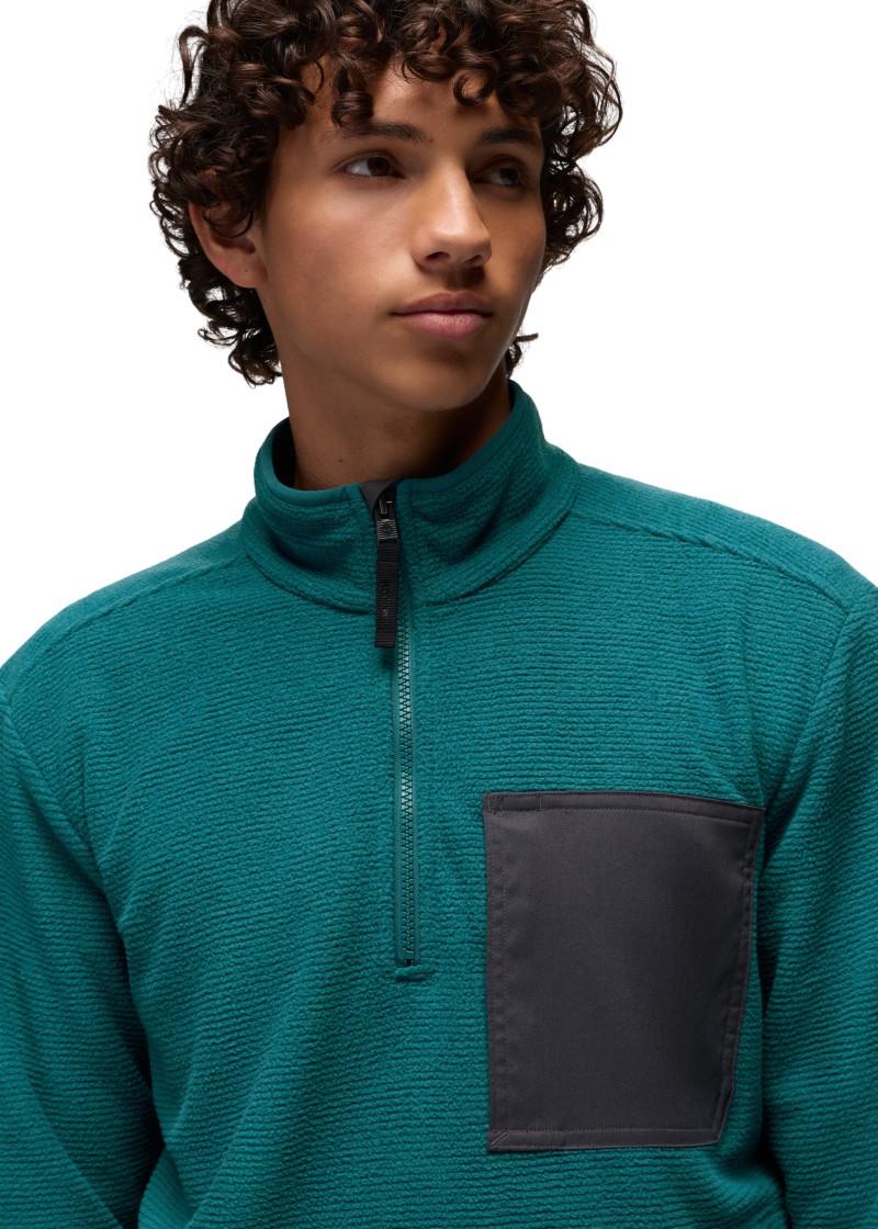 Stretch Zion Fleece 1/4 Zip - Mens - blue coral 1