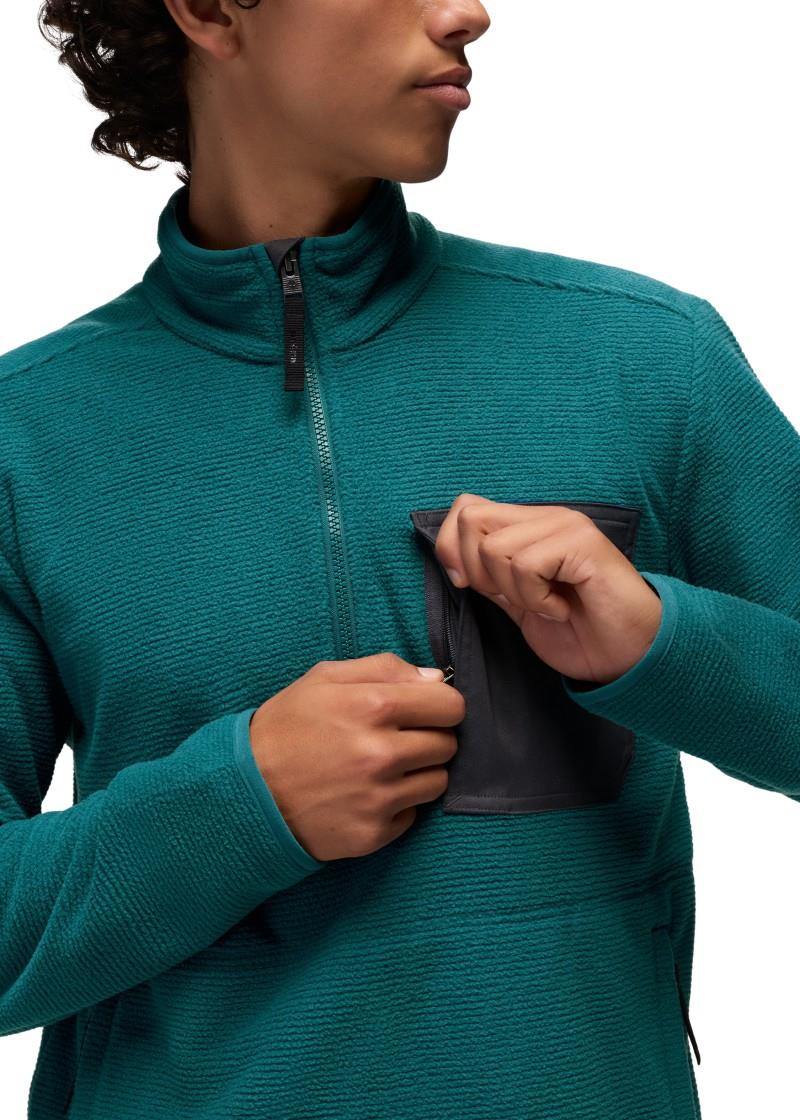 Stretch Zion Fleece 1/4 Zip - Mens - blue coral 1