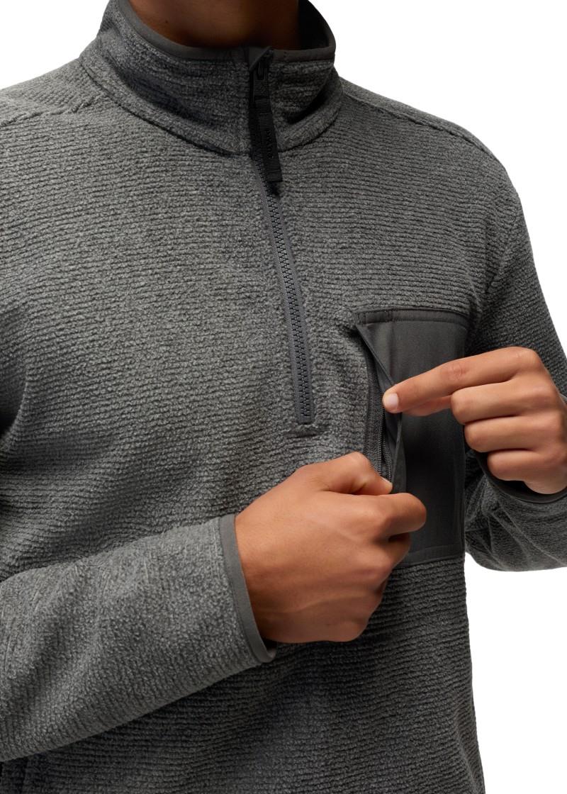 Stretch Zion Fleece 1/4 Zip - Mens - shadow heather 1