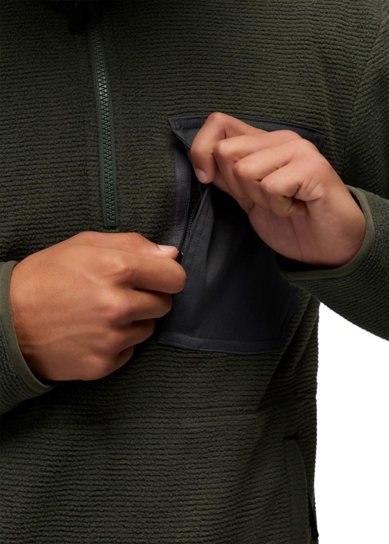 Stretch Zion Fleece 1/4 Zip - Mens - spruce 1