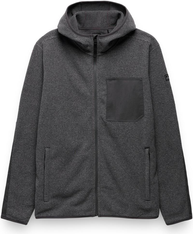 Stretch Zion Fleece Full Zip Hoodie - Mens - shadow heather 1