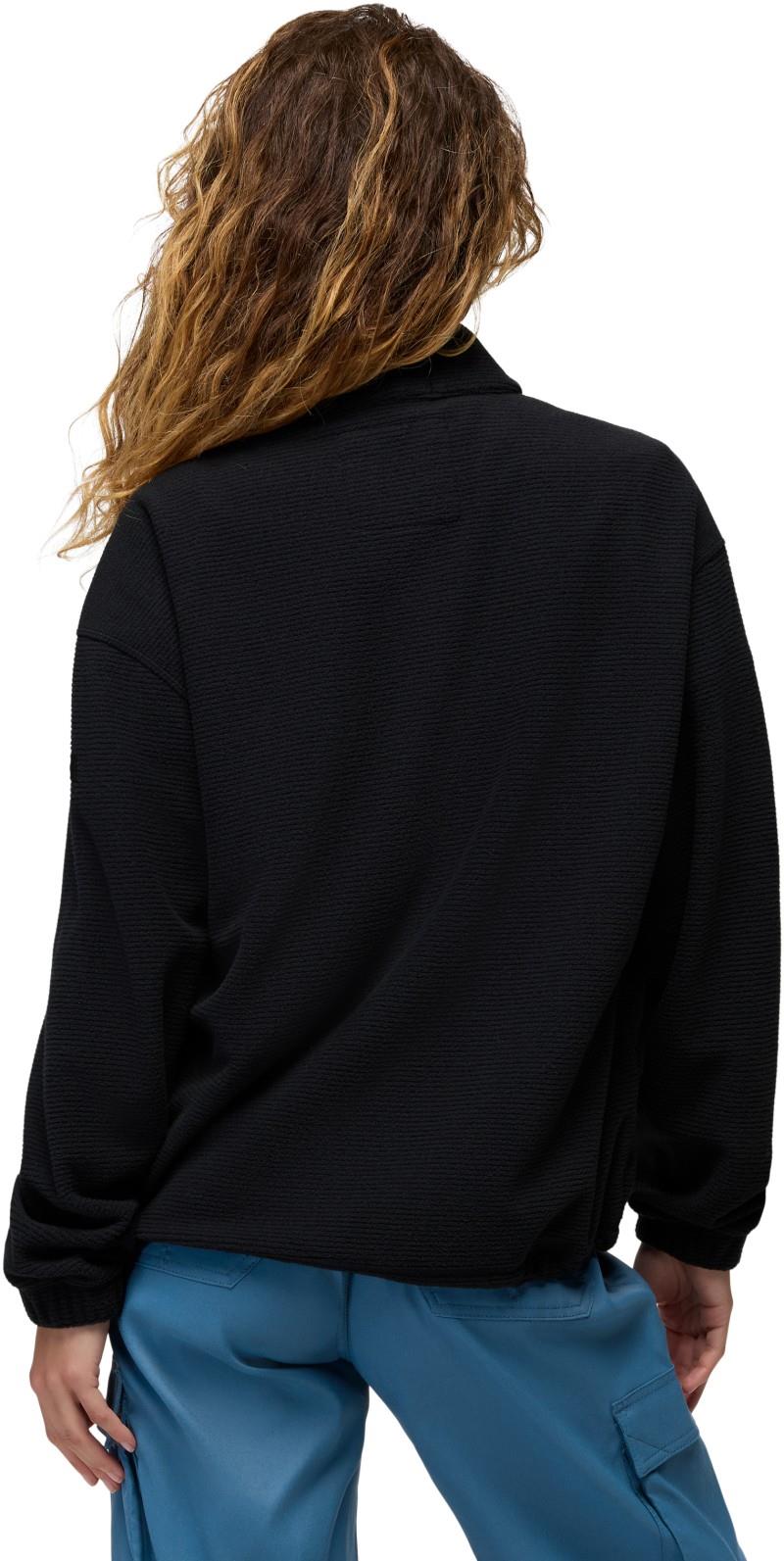 Stretch Zion Fleece Half Snap - Womens - black 1