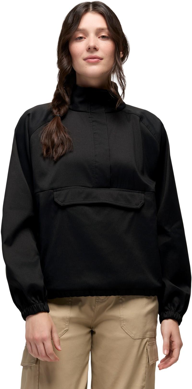 Stretch Zion Half Zip Popover - Womens - black 1