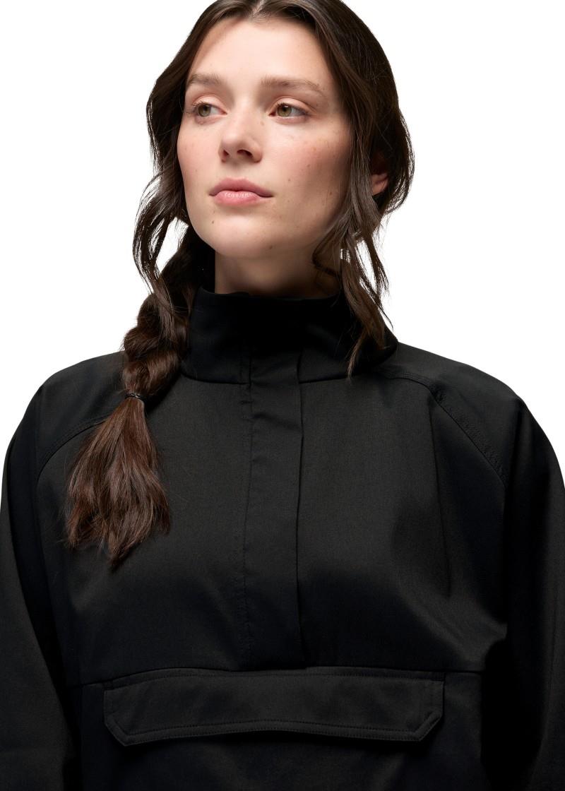 Stretch Zion Half Zip Popover - Womens - black 1