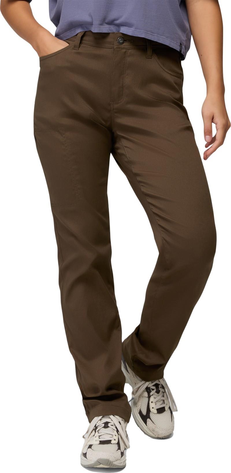 Stretch Zion Halle Mid Rise Pants, 30" Inseam - Womens - dark roast 1