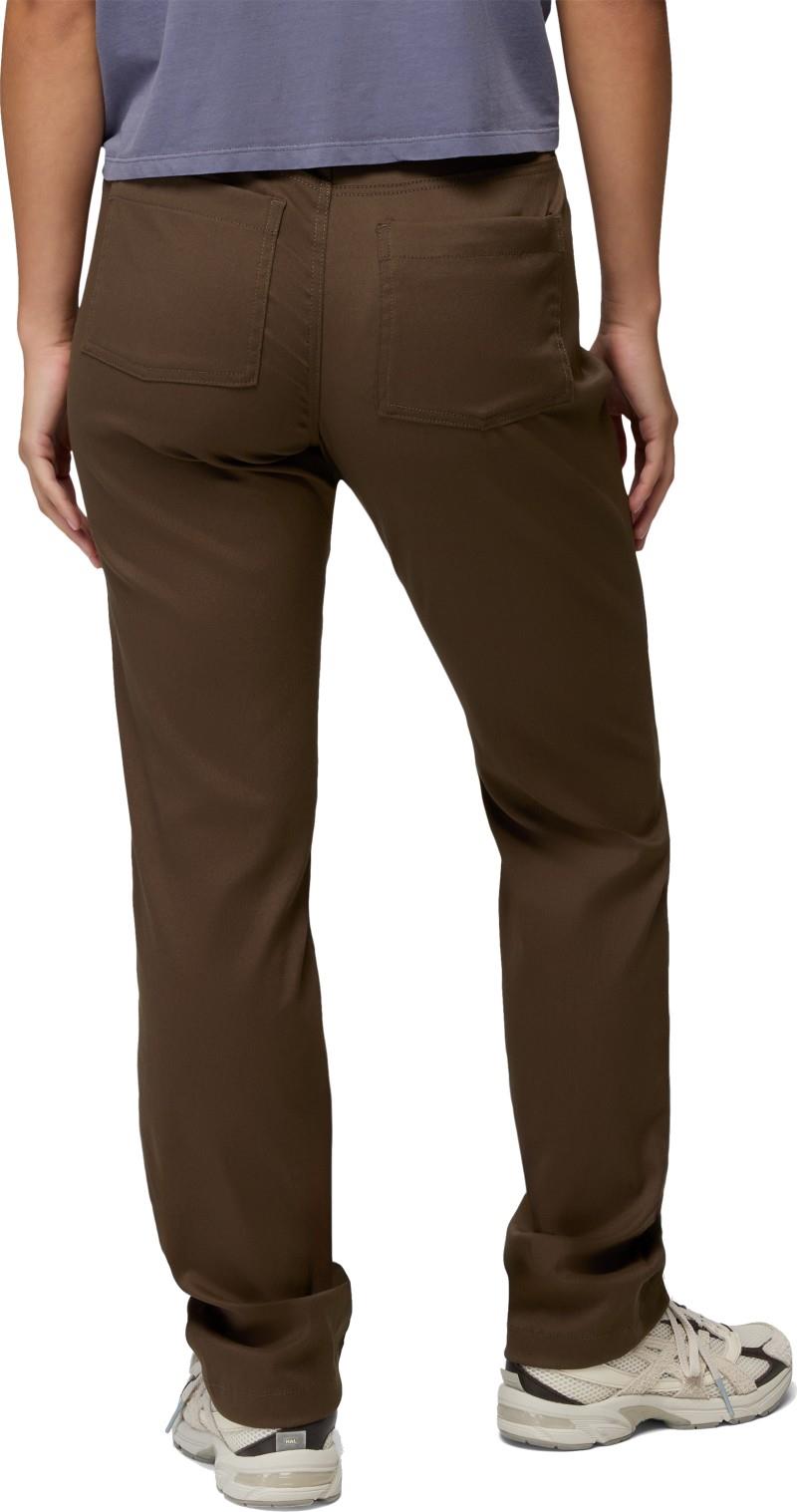 Stretch Zion Halle Mid Rise Pants, 30" Inseam - Womens - dark roast 1