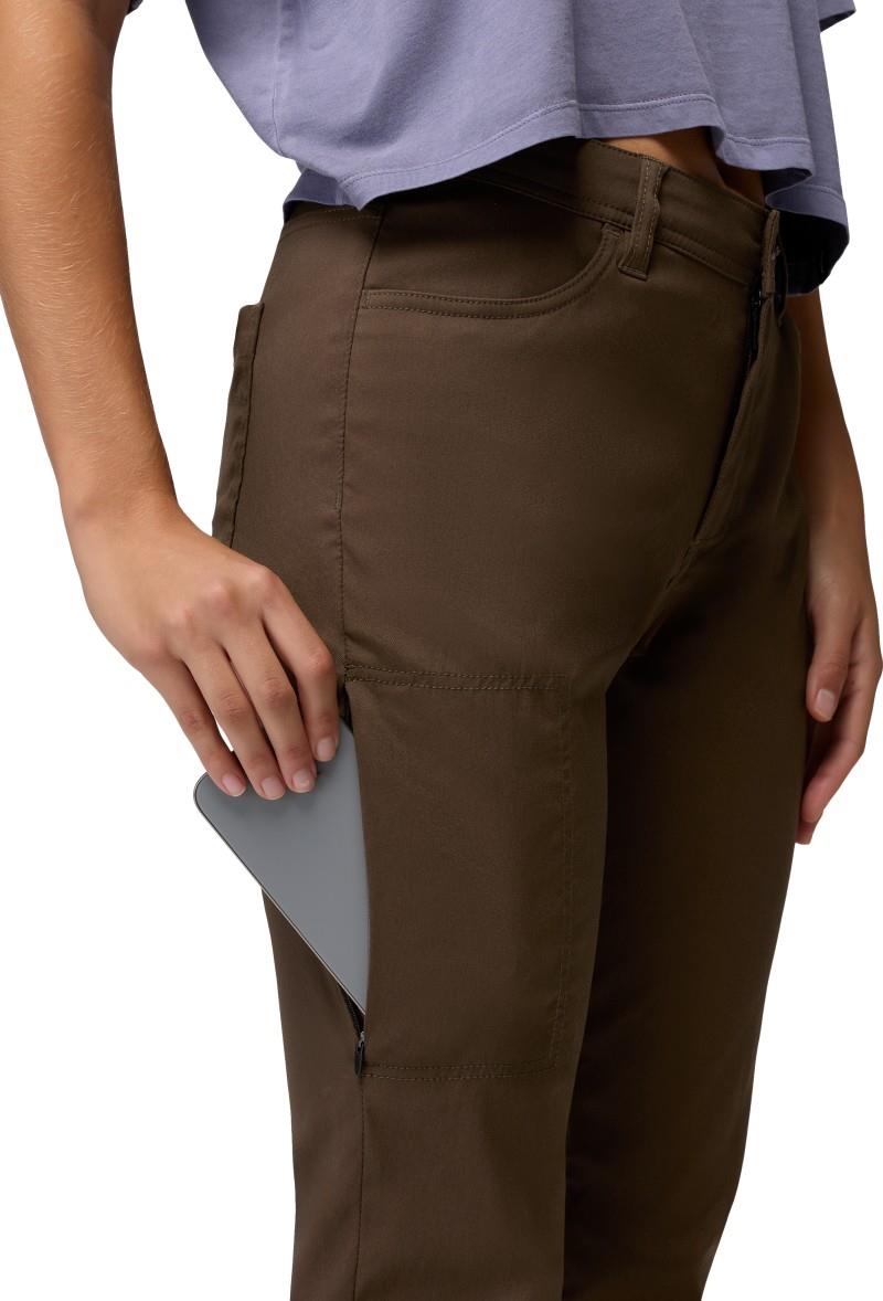 Stretch Zion Halle Mid Rise Pants, 30" Inseam - Womens - dark roast 1