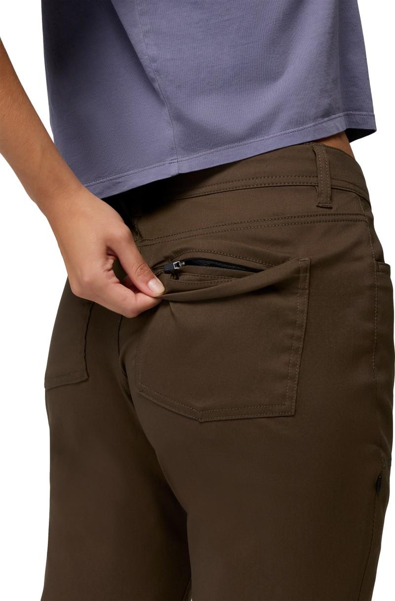 Stretch Zion Halle Mid Rise Pants, 30" Inseam - Womens - dark roast 1