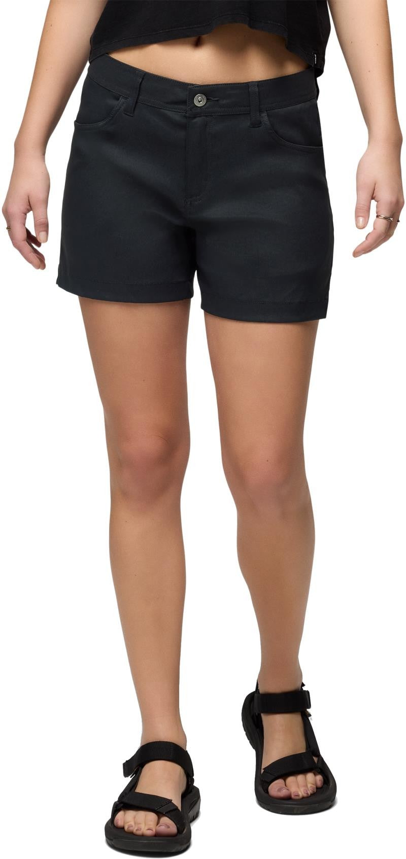 Stretch Zion Halle Shorts, 3" Inseam - Womens - black 1