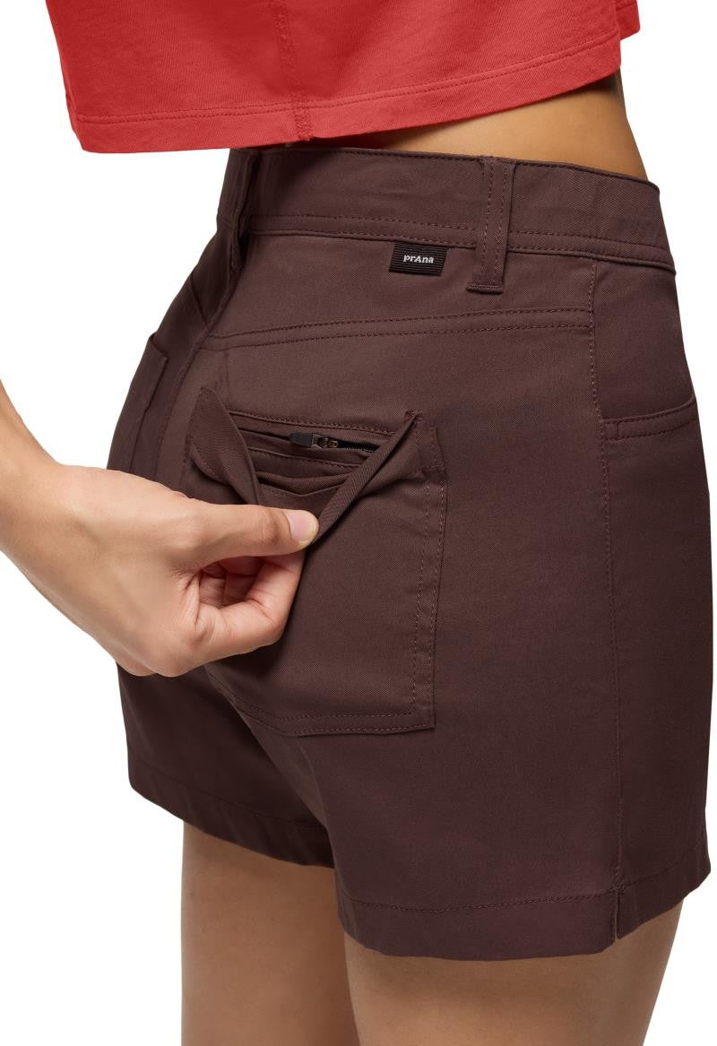 Stretch Zion Halle Shorts, 3" Inseam - Womens - mocha 1