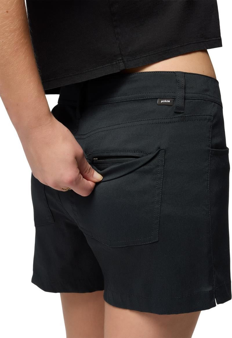 Stretch Zion Halle Shorts, 5" Inseam - Womens - black 1