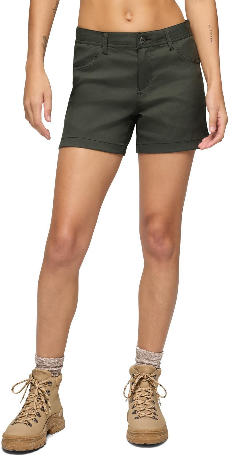 Stretch Zion Halle Shorts, 5" Inseam - Womens - spruce 1