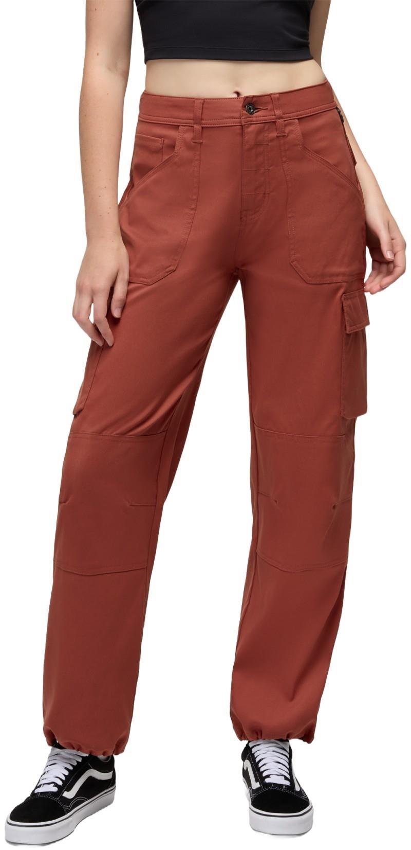 Stretch Zion High Rise Cargo Pants, 29" Inseam - Womens - red ochre 1