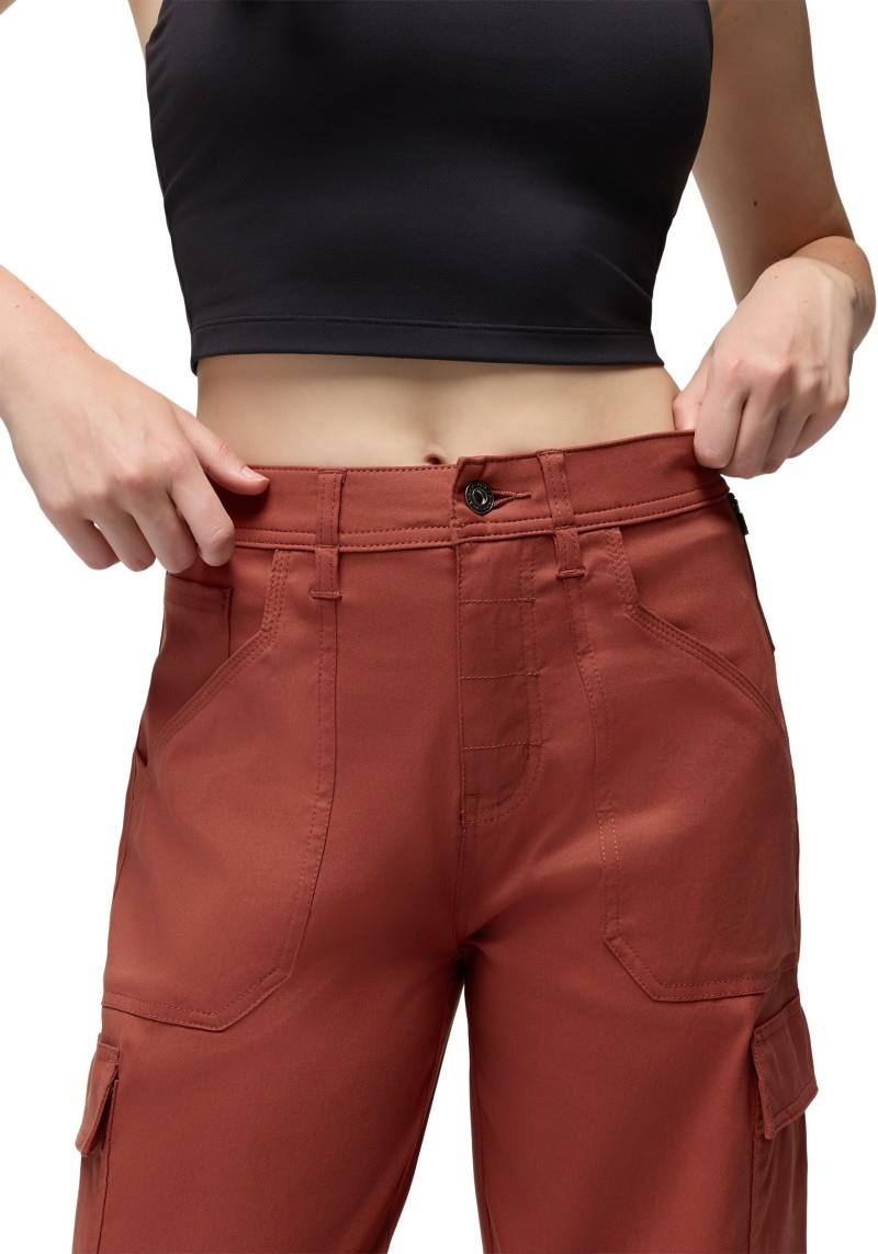 Stretch Zion High Rise Cargo Pants, 33" Inseam - Womens - red ochre 1