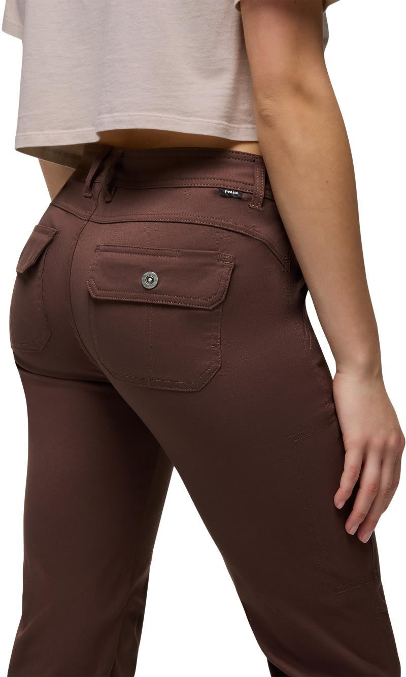 Stretch Zion Mid Rise Pants, Reg - Womens - mocha 1