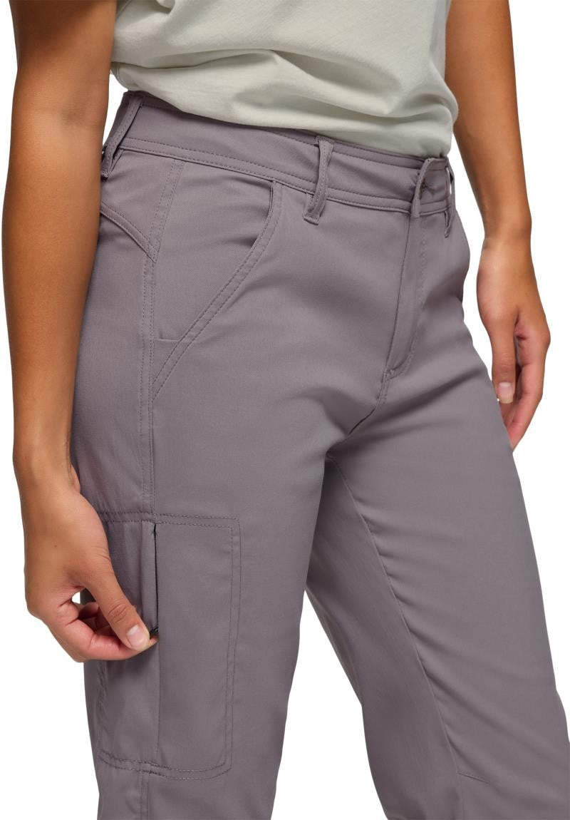Stretch Zion Mid Rise Pants, Short - Womens - pewter 1
