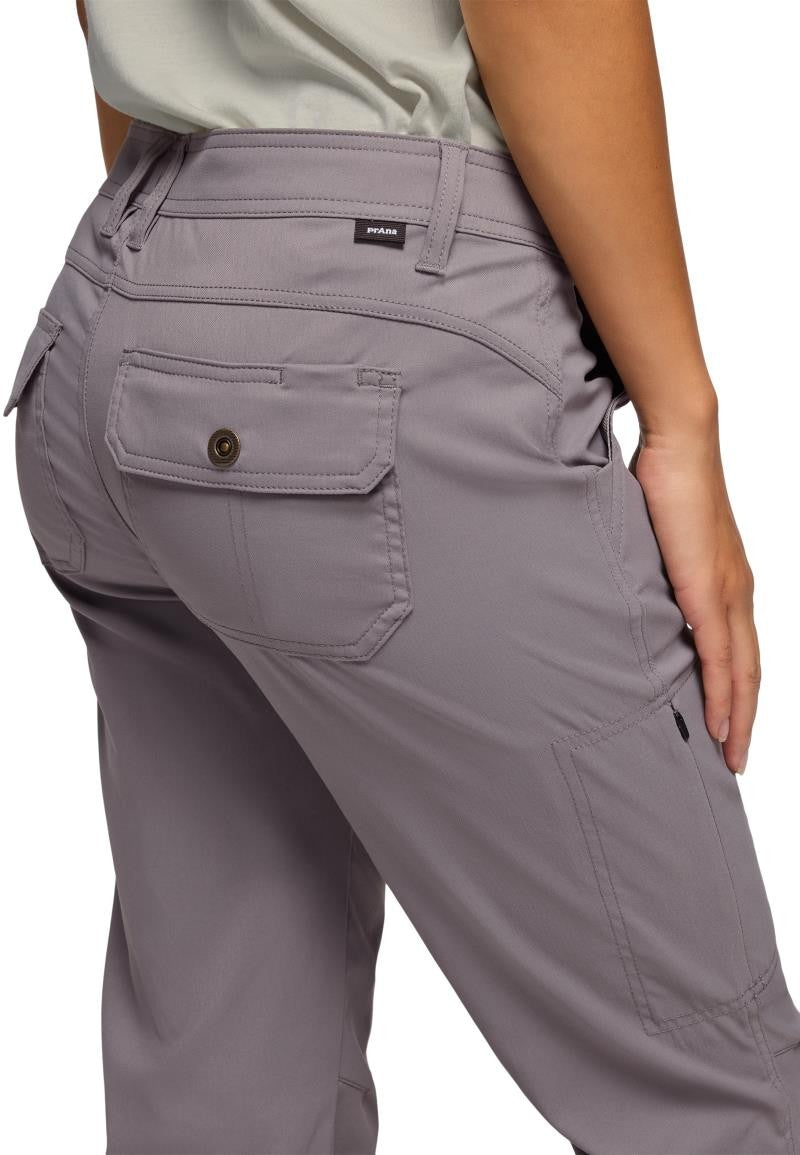 Stretch Zion Mid Rise Pants, Short - Womens - pewter 1