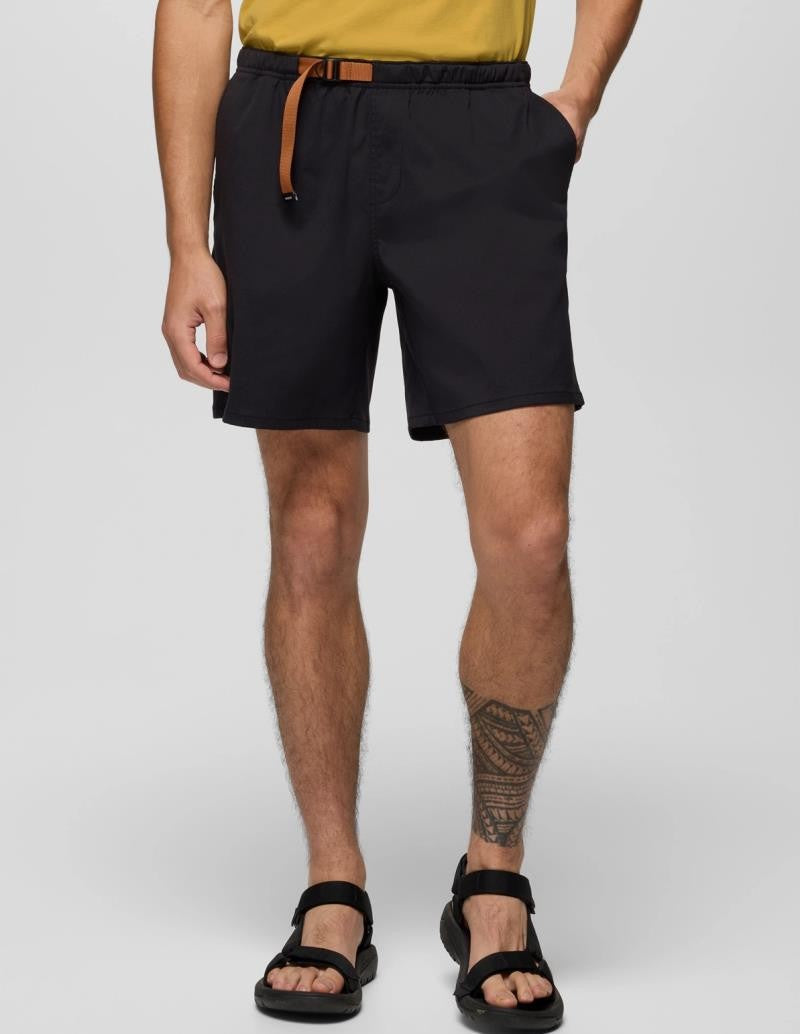 Stretch Zion Pull On Shorts, 7" Inseam - Mens - black 1