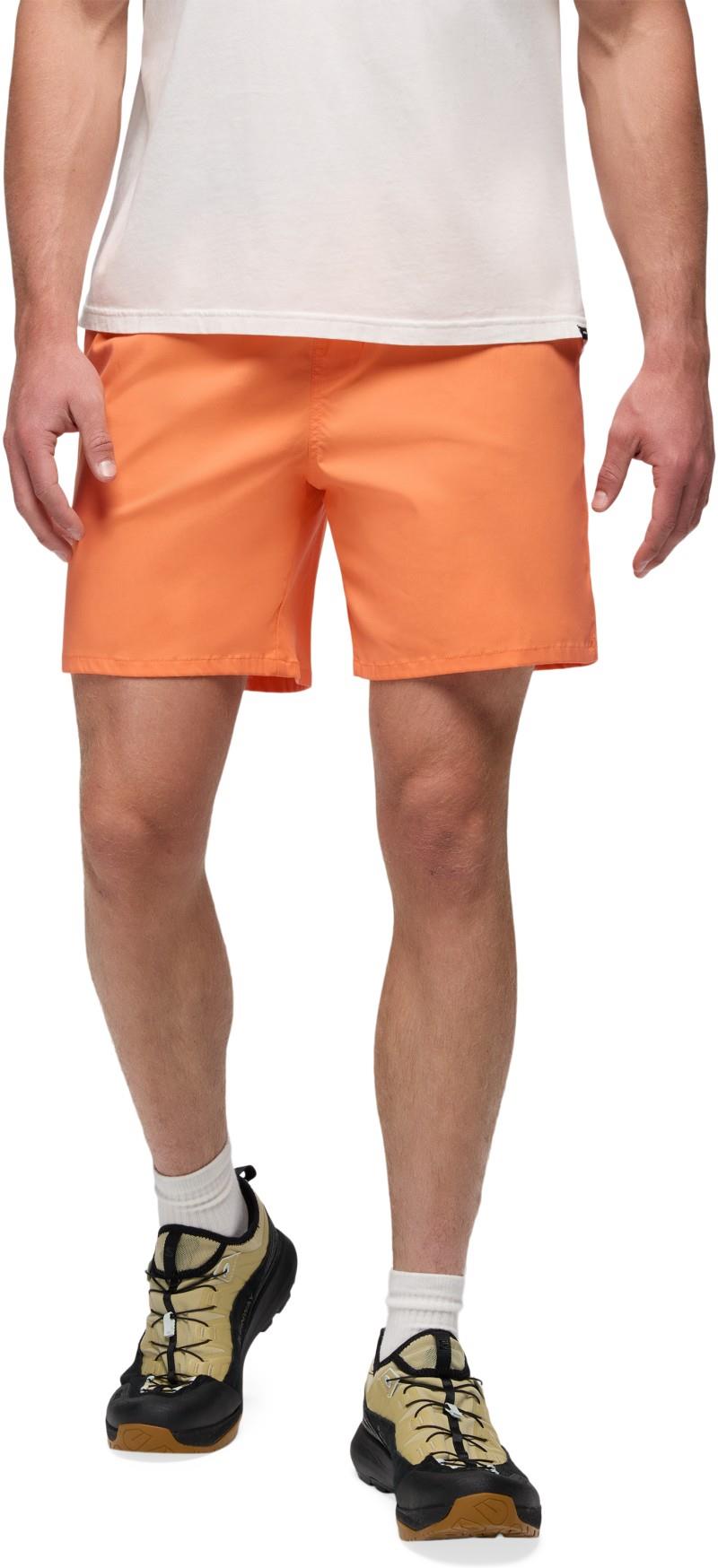 Stretch Zion Pull On Shorts, 7" Inseam - Mens - papaya 1