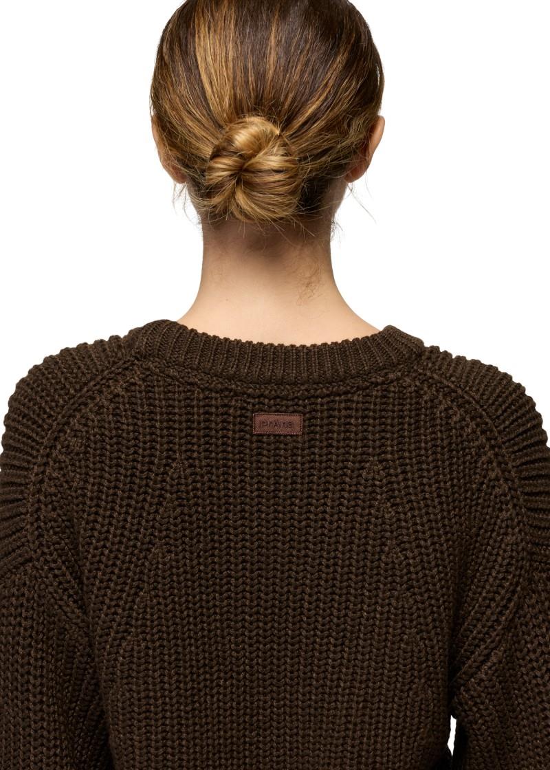 Sunday River Crewneck Sweater - Womens - dark roast 1