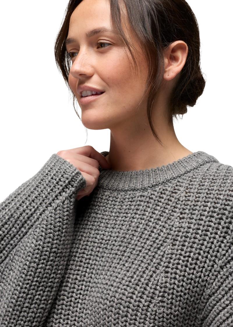 Sunday River Crewneck Sweater - Womens - heather grey 1