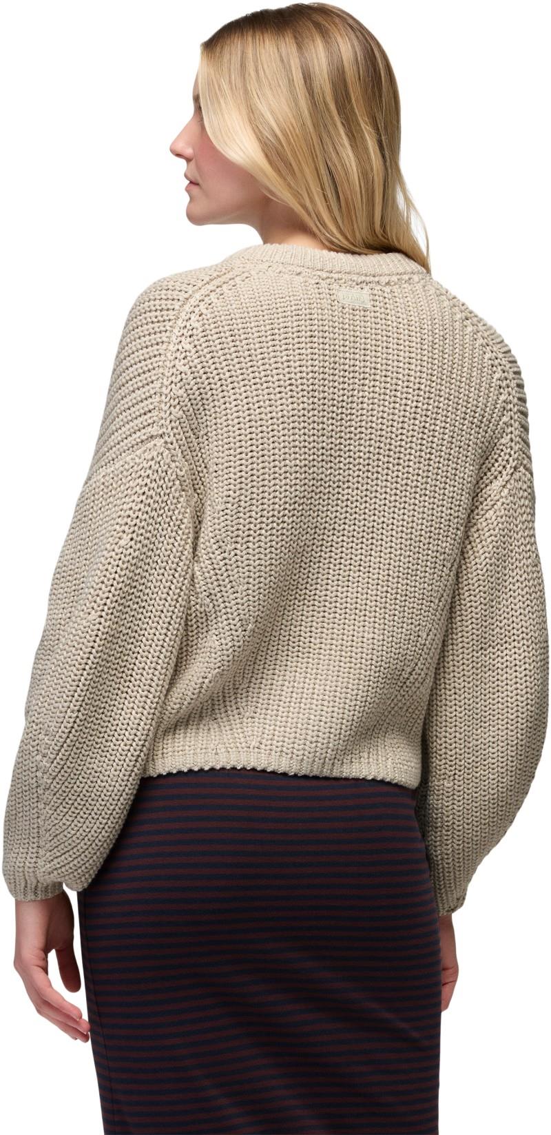 Sunday River Short Cardigan - Womens - beach pebble 1