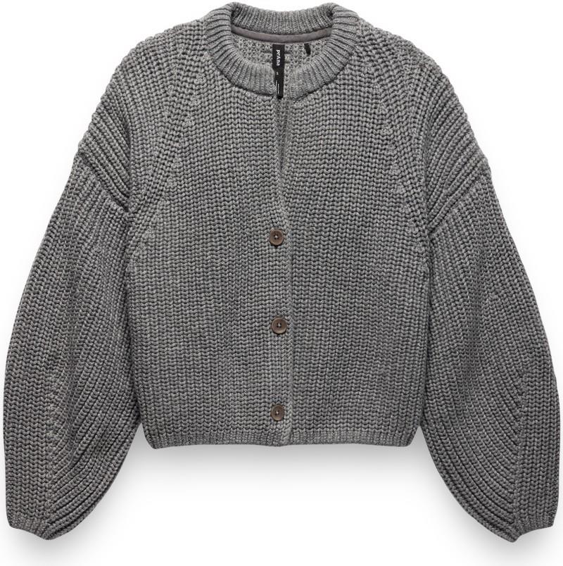 Sunday River Short Cardigan - Womens - heather grey 1
