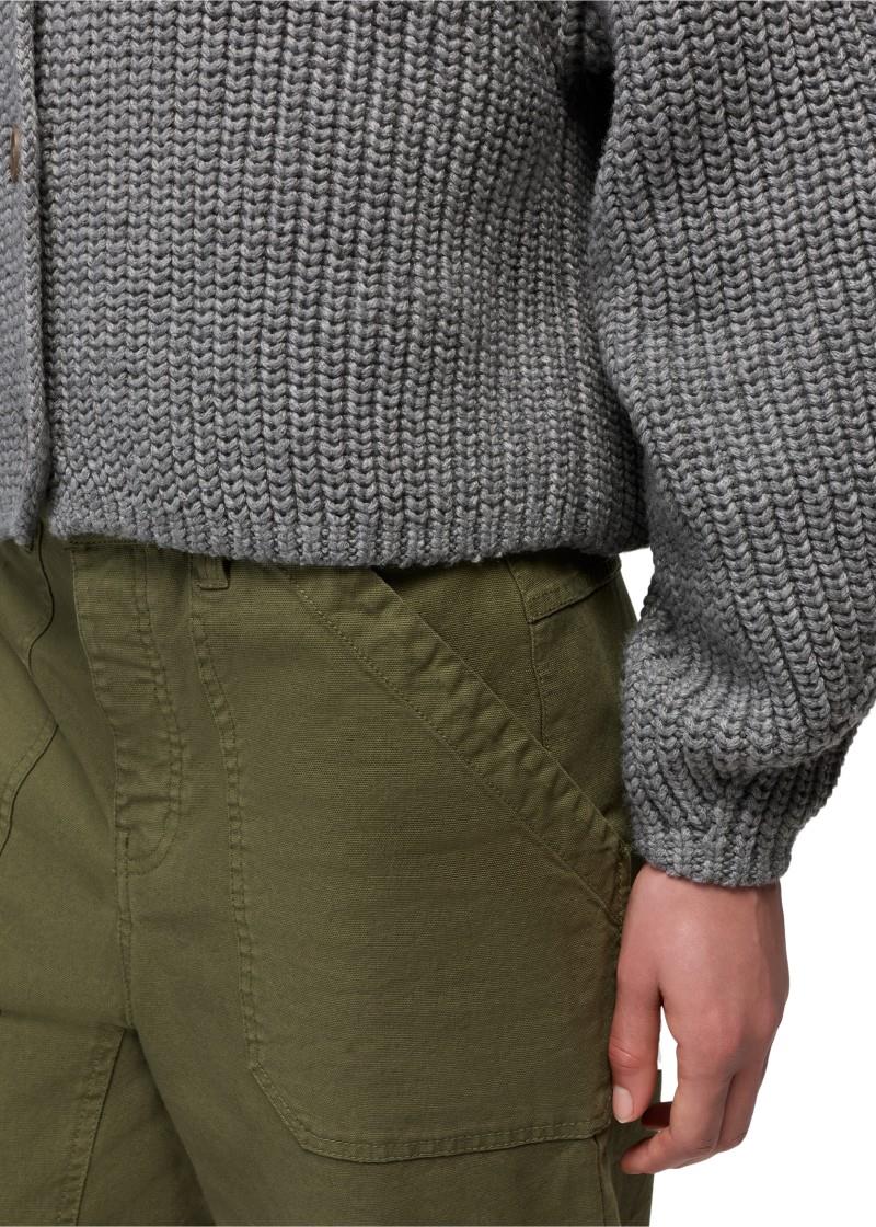 Sunday River Short Cardigan - Womens - heather grey 1