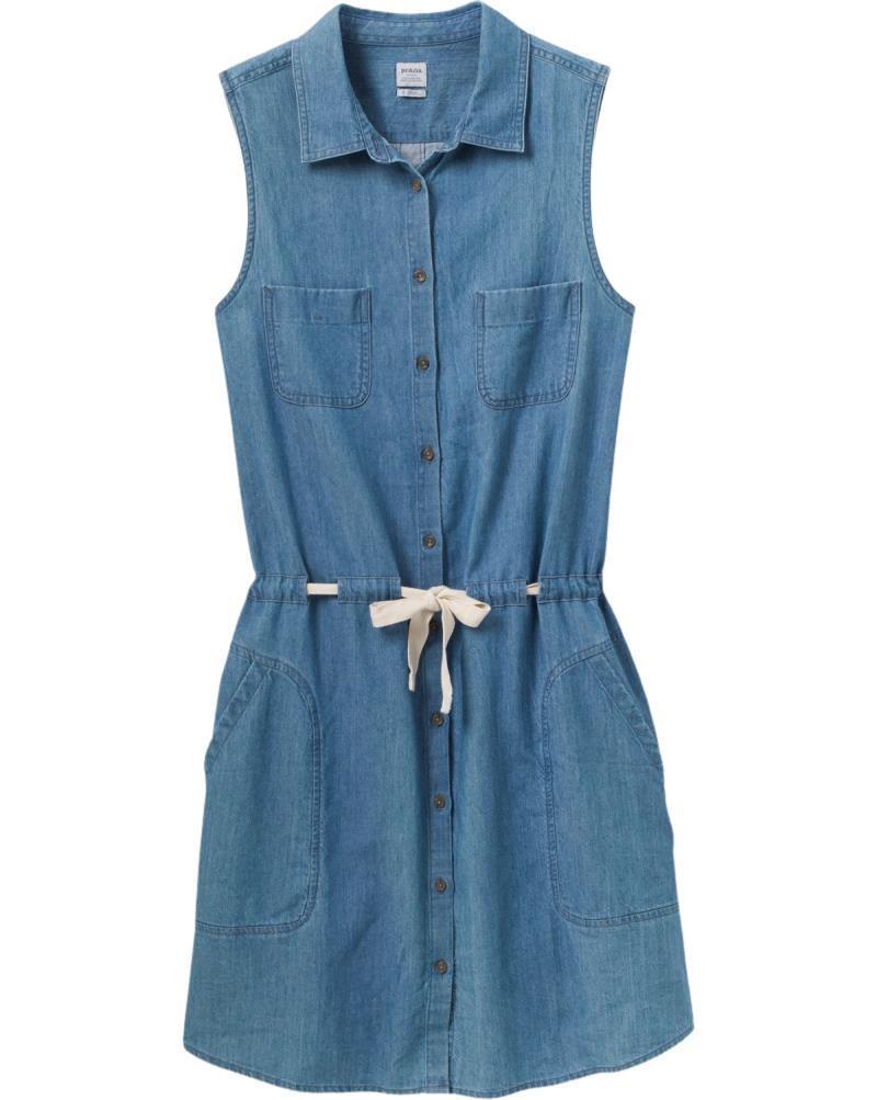Sunrise Peak Dress - washed blue 1