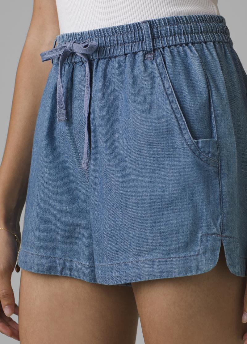 Sunrise Peak Shorts, 3" Inseam - Womens - washed blue 1