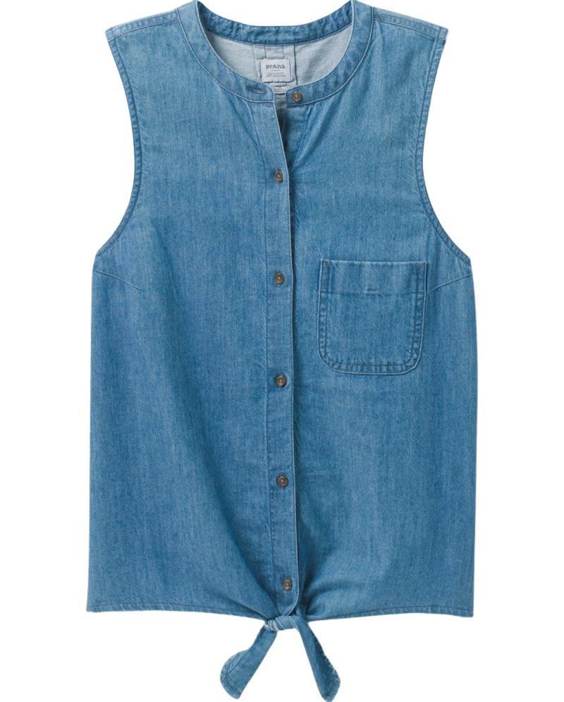 Sunrise Peak Top - Womens - Washed Blue 1