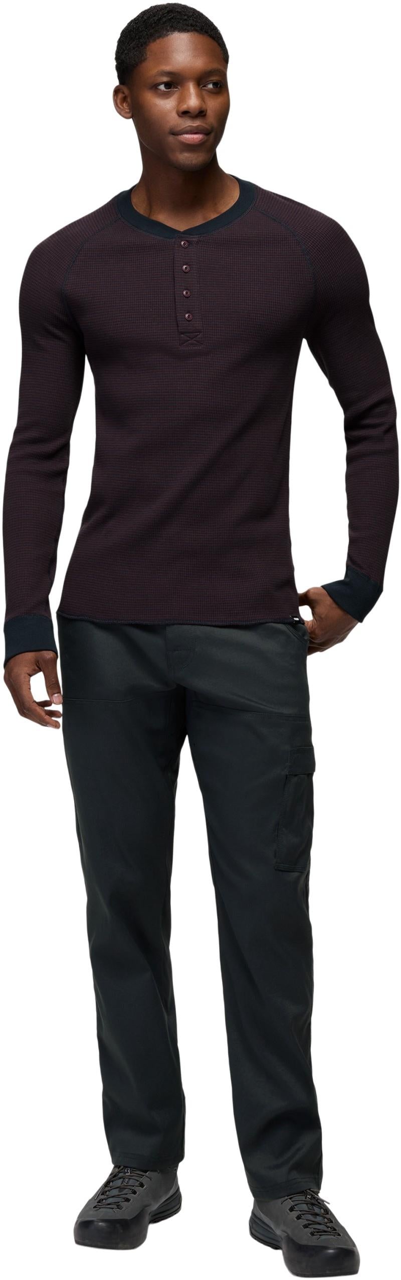 Touchstone Henley - Mens - cacao stripe 1
