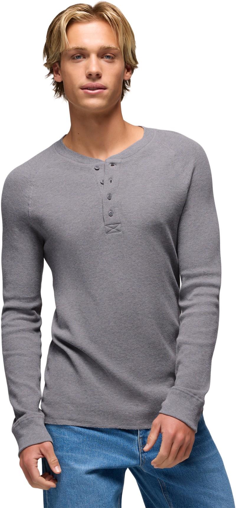 Touchstone Henley - Mens - heather grey 1