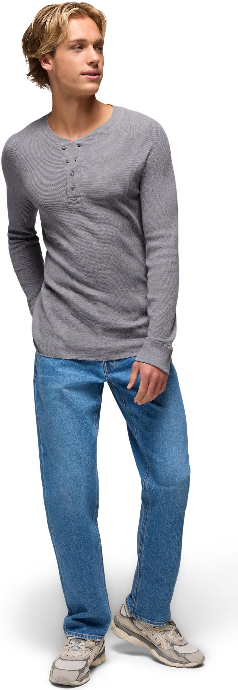 Touchstone Henley - Mens - heather grey 1