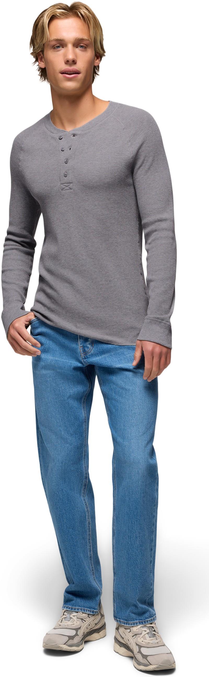 Touchstone Henley - Mens - heather grey 1