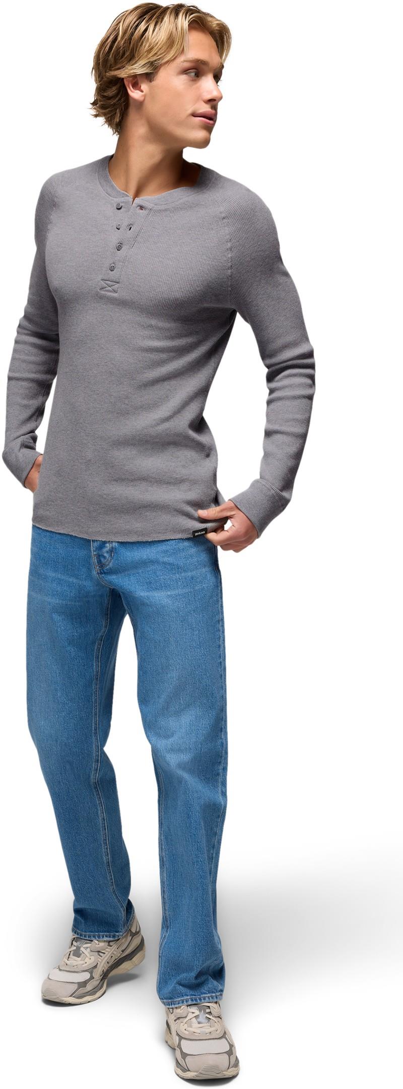 Touchstone Henley - Mens - heather grey 1