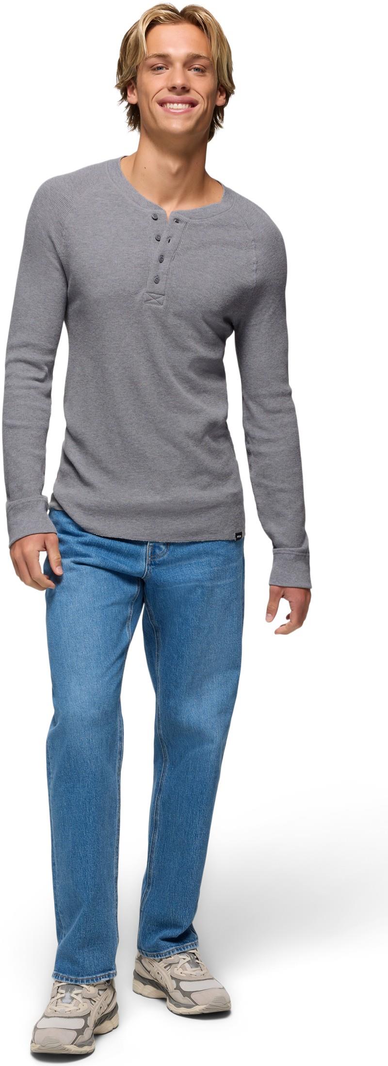 Touchstone Henley - Mens - heather grey 1