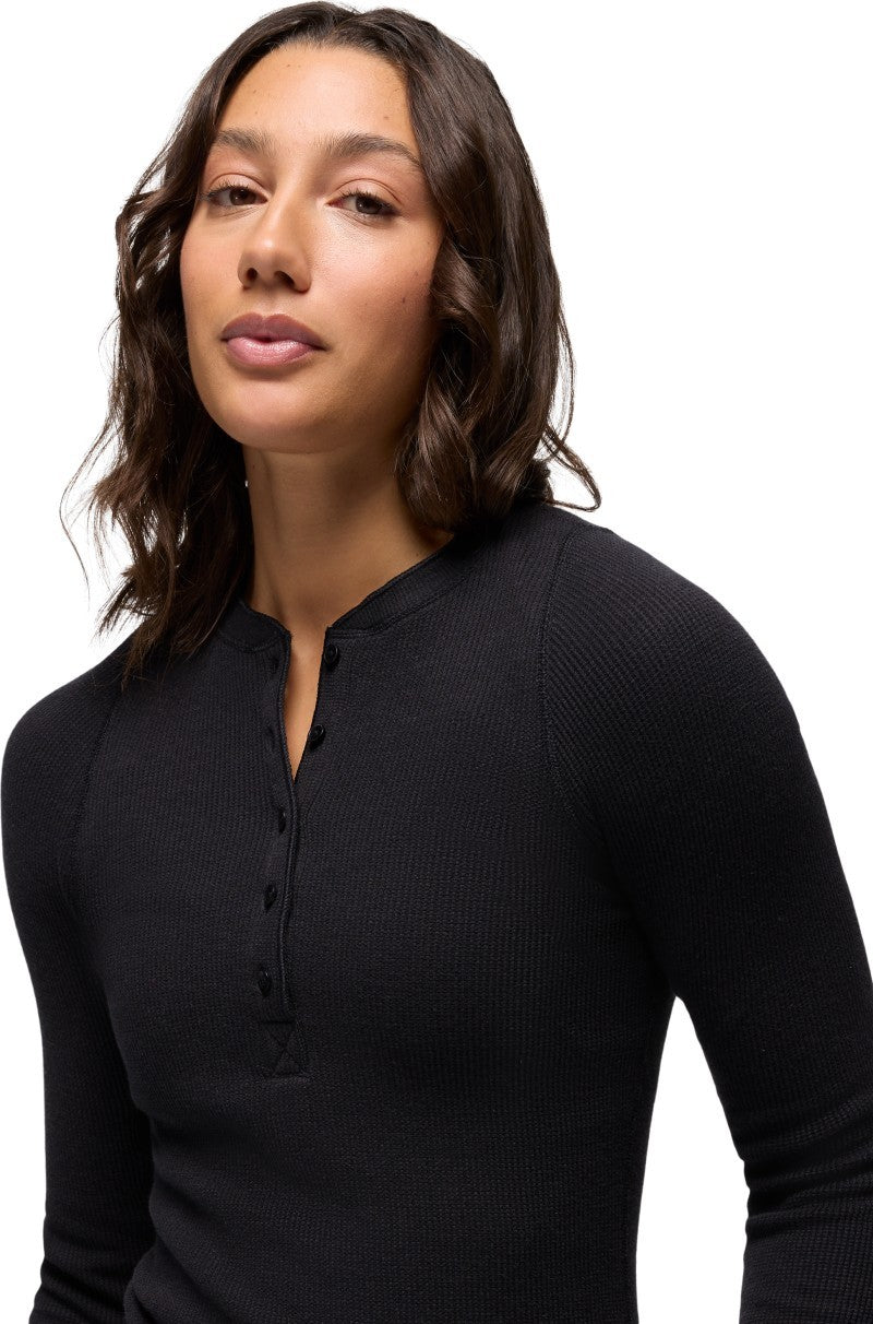 Touchstone Henley - Womens - black heather 1