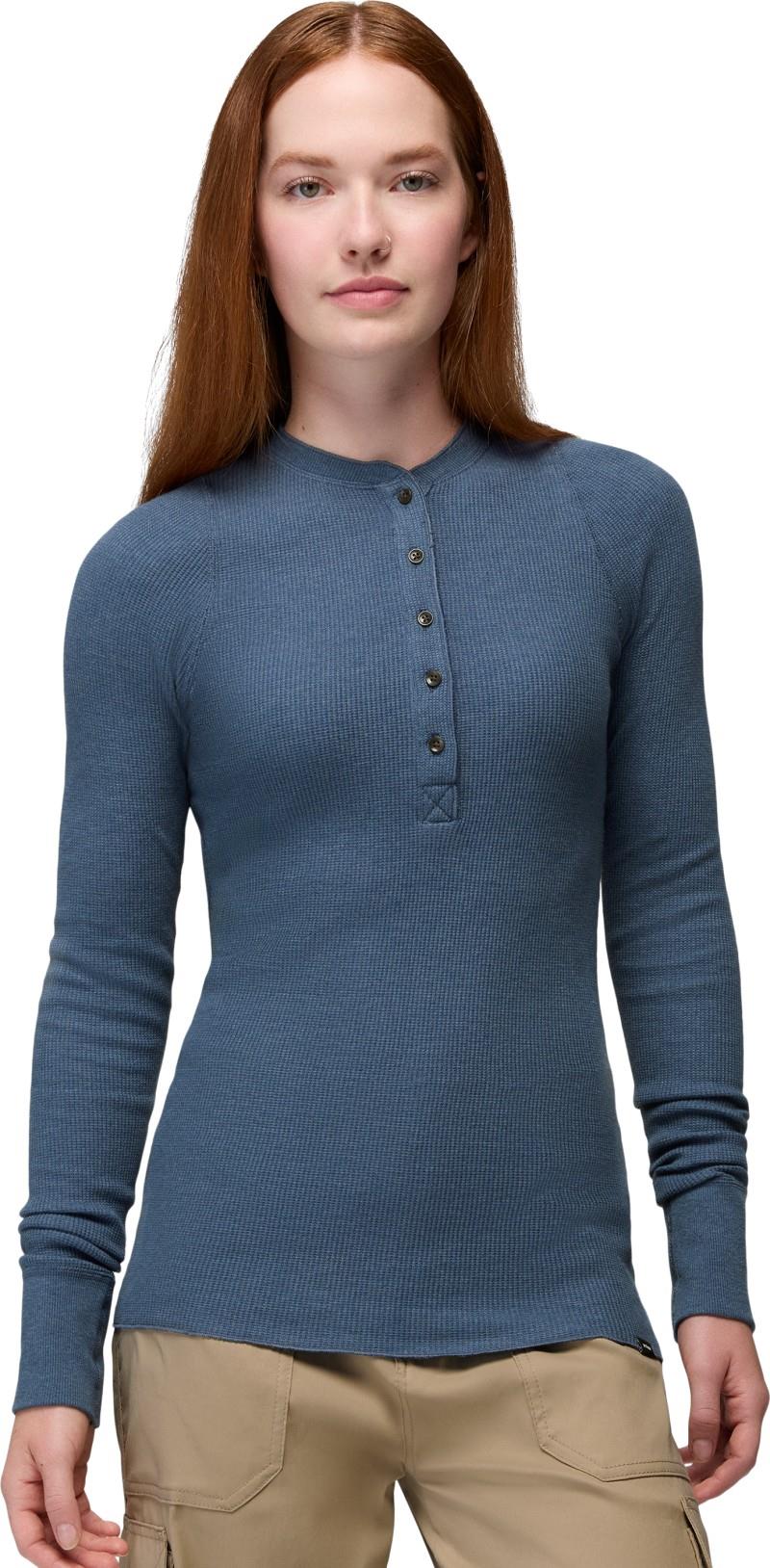 Touchstone Henley - Womens - bluff blue heather 1