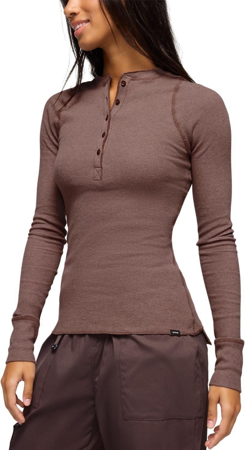 Touchstone Henley - Womens - carob heather 1