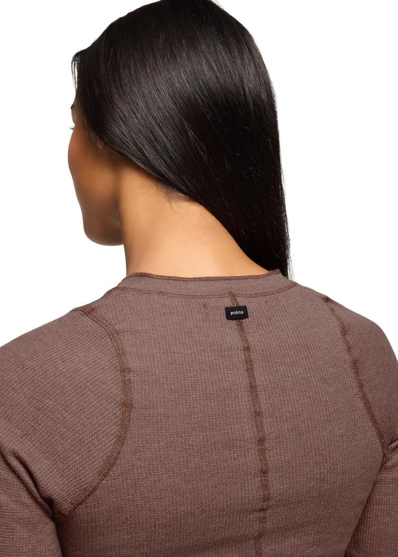 Touchstone Henley - Womens - carob heather 1