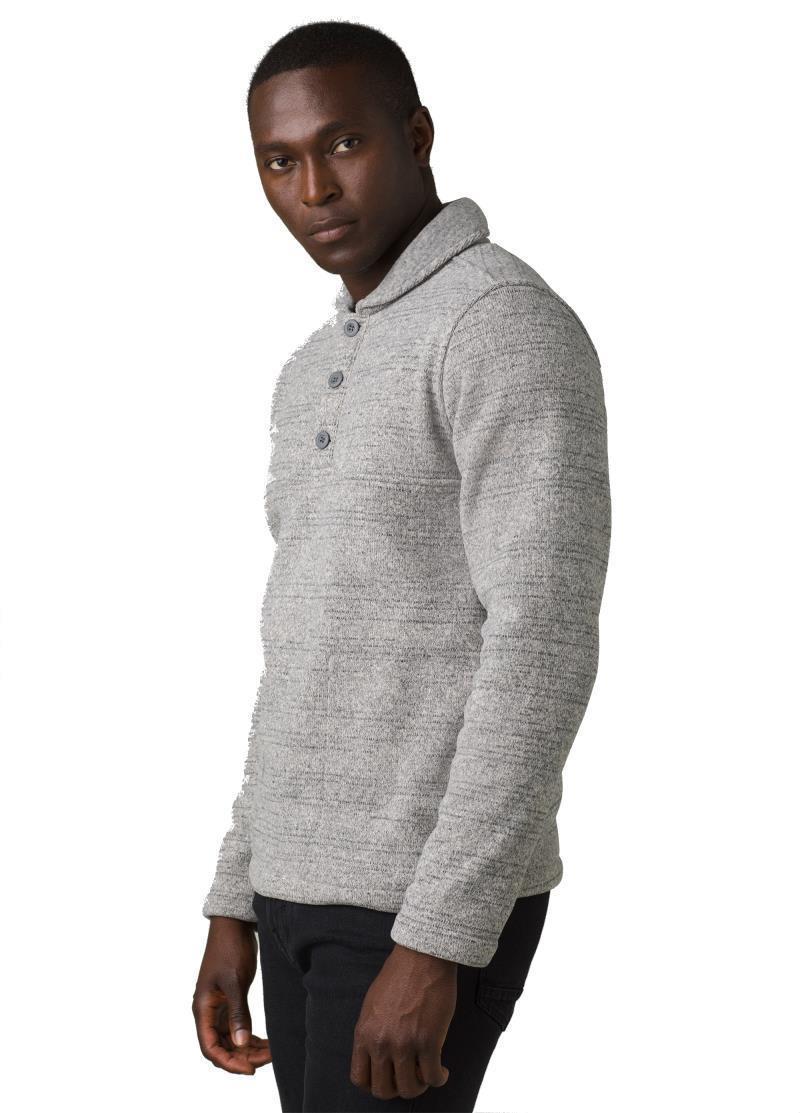 Tri Thermal Threads Henley - Mens - Light Grey Heather 3