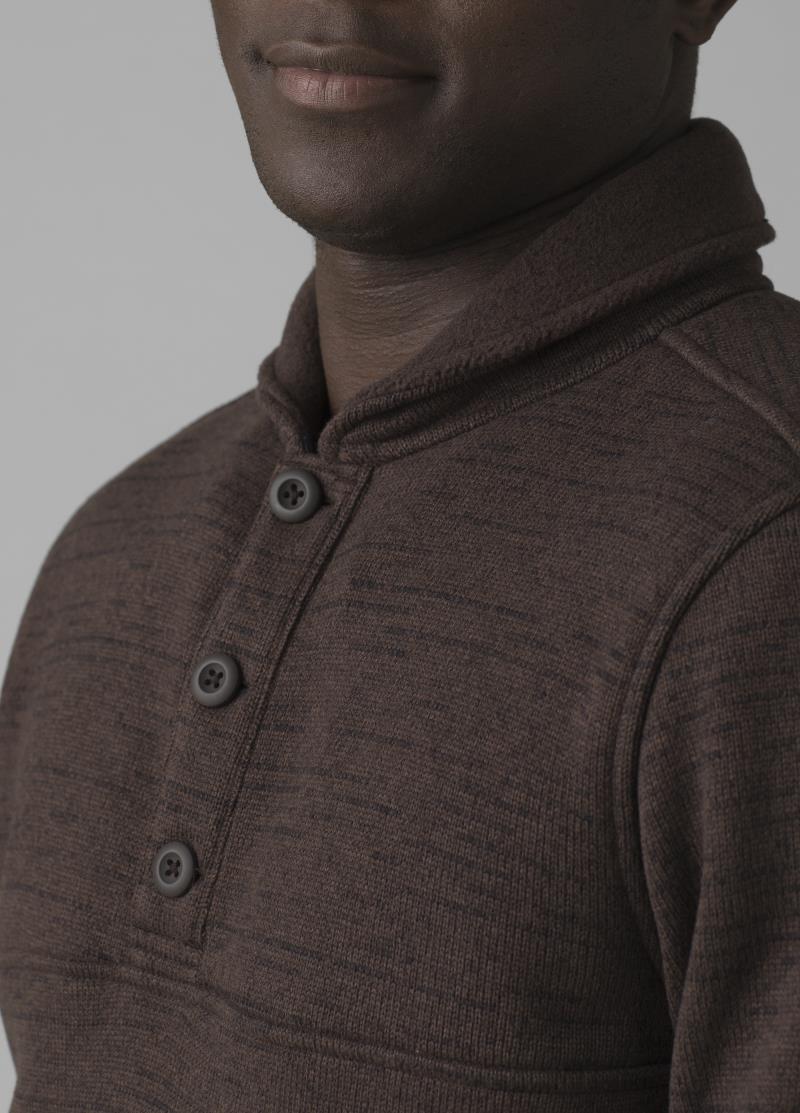 Tri Thermal Threads Henley - Mens - Oak Barrel Heather 4
