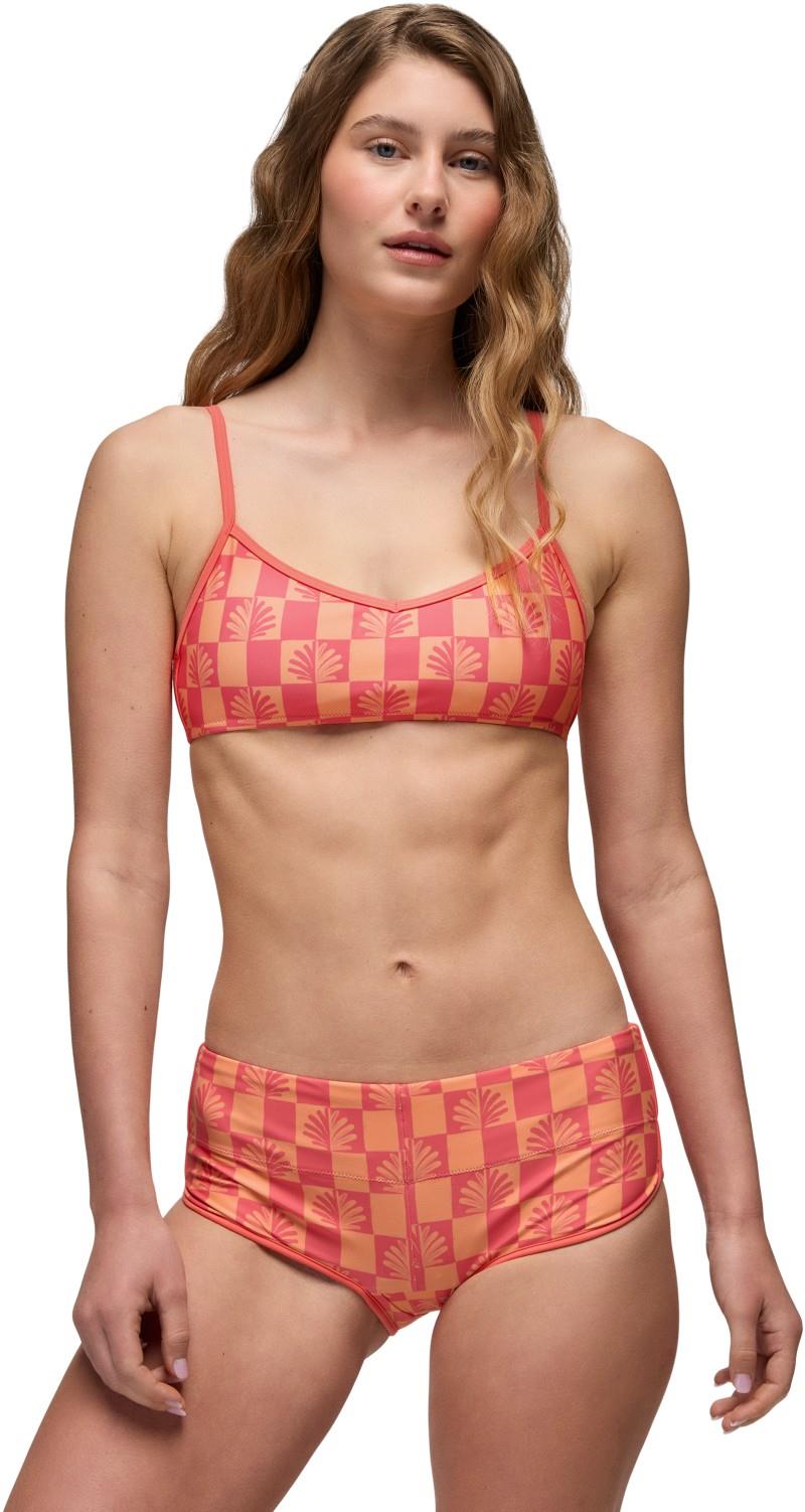 Tropic Kiss Hipster Bottoms - Womens - guava pop checker 1
