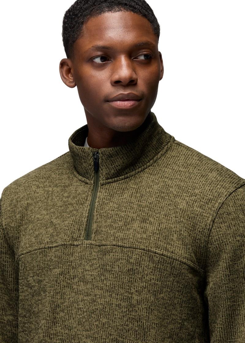 Two Harbors 1/4 Zip - Mens - cargo green heather 1