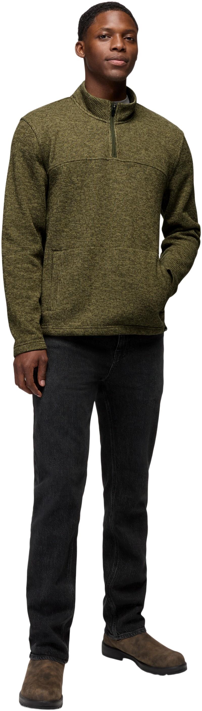 Two Harbors 1/4 Zip - Mens - cargo green heather 1