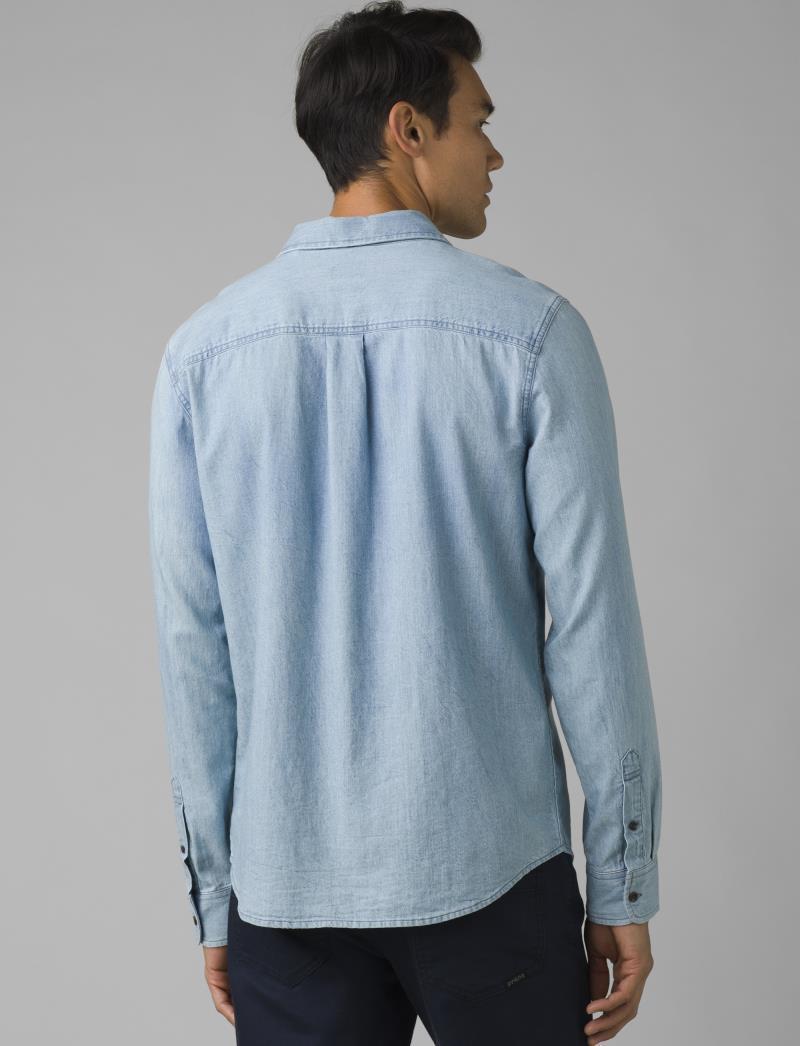 Upper Avenue Shirt - Mens - washed blue 1