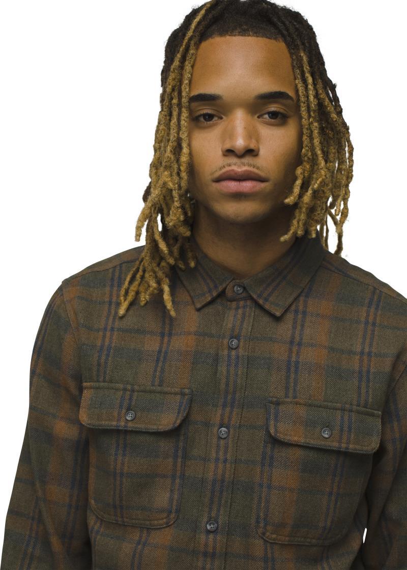 Westbrook Flannel Shirt - Slim - Mens - Mud 4