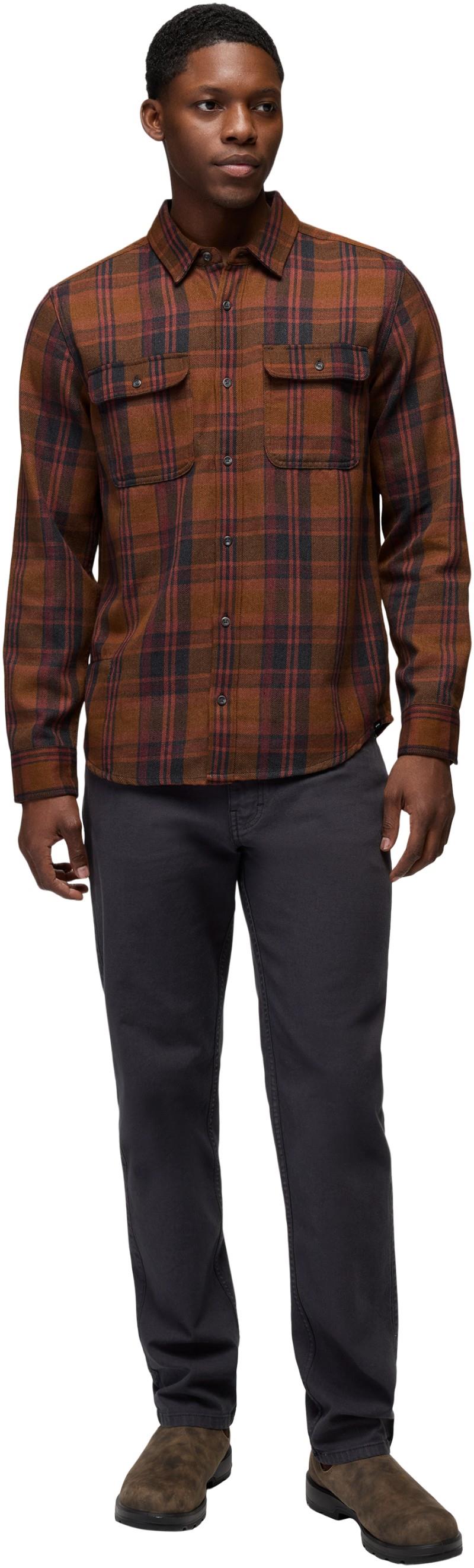 Westbrook Flannel Shirt - Slim - Mens - cacao 1