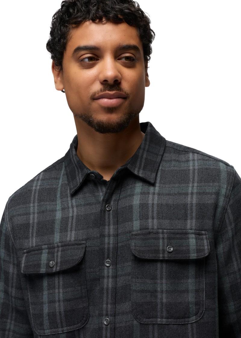Westbrook Flannel Shirt - Slim - Mens - coal shadow 1
